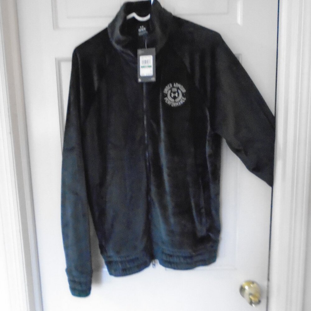 Vintage Under Armour Velour Jacket Size L NWT